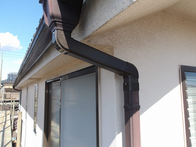 新しい集水器に交換