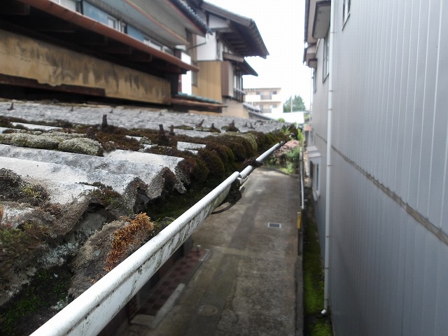 ゴミつまりの軒樋