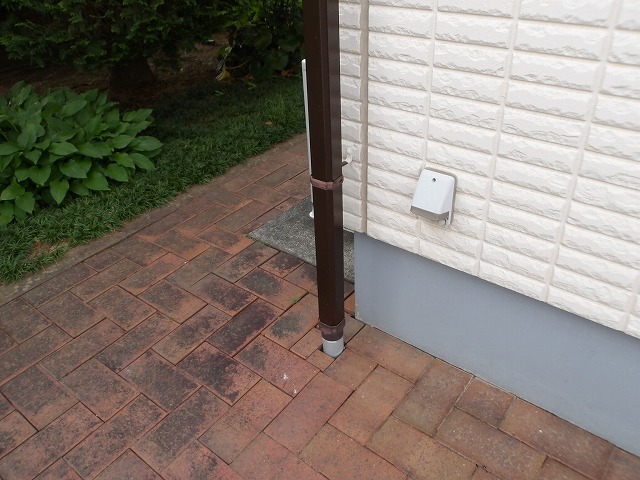 新しく交換した雨樋