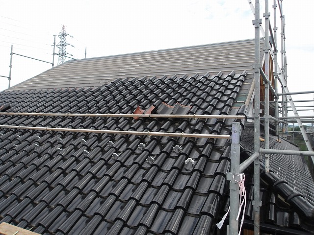 大工工事やね補修完了