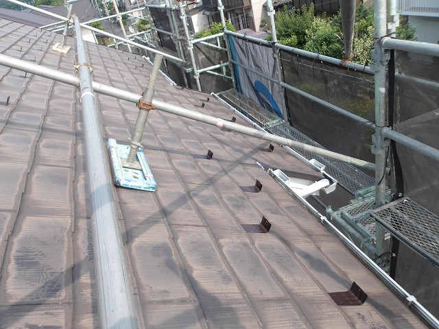 雪止め設置完了