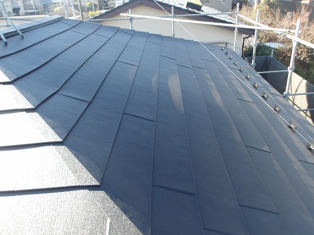 屋根施工完了