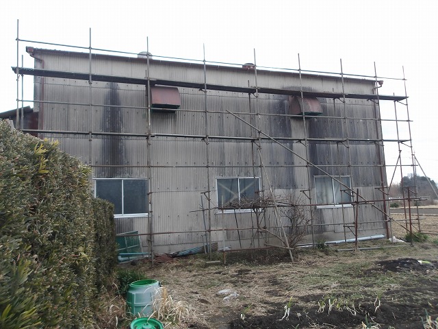 足場架け工事
