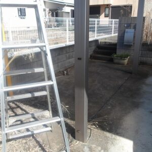 取り外した竪樋