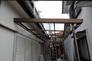 テラス屋根取り外し