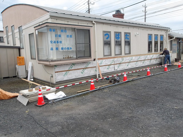新規壁の張り替え工事